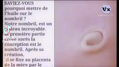 mettre de l'huile sur le nombril