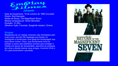 A Volta dos Sete Homens (1966) Ação, Faroeste