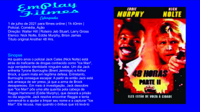 48 Horas - Parte 2 (1990) Eddie Murphy # Policial, Comédia, Ação