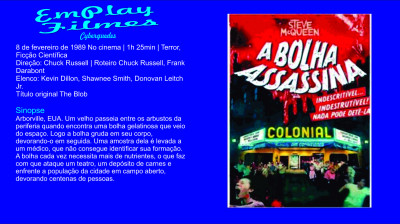 A Bolha Assassina (1988) Terror, Ficção Científica