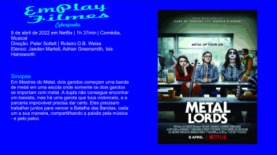 Metal Lords (2022) Comédia, Musical