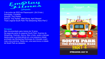 South Park - Guerras do Streaming - Parte 2 (2022)  Animação, Comédia