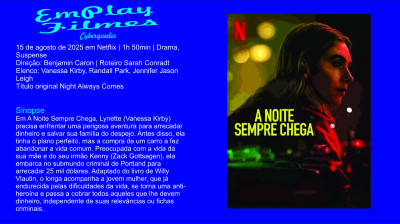 A Noite Sempre Chega (2025) Drama, Suspense