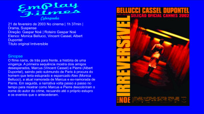 Irreversível (2002) Drama, Suspense