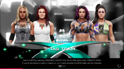 Lita & Trish Stratus vs Sasha Banks & Bayley (WWE 2K19)