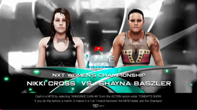 Shanya Baszler vs Nikki Cross (WWE 2K19)