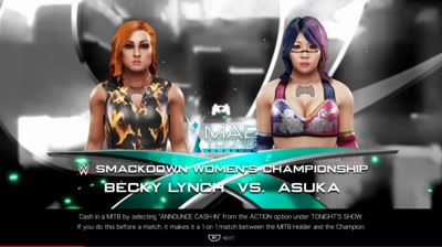 Asuka vs Becky Lynch (WWE 2K19)