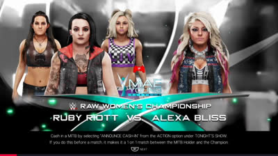 Alexa Bliss vs Ruby Riott (WWE 2K19)