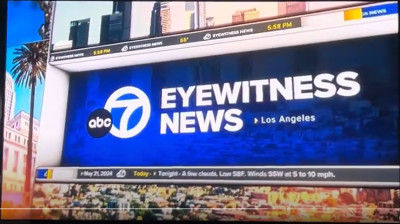 KABC ABC7 Eyewitness News 6PM open - May 21, 2024 - New Graphics